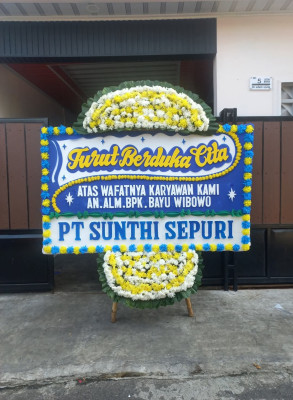 Papan Bunga Duka di Satimpo