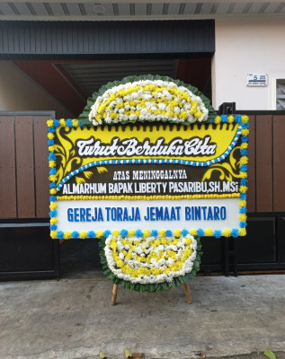Papan Bunga Duka di Satimpo